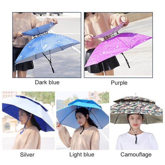 50% OFF | DoubleShade - Double-Layered Outdoor Umbrella Hat [Last Day Sale]