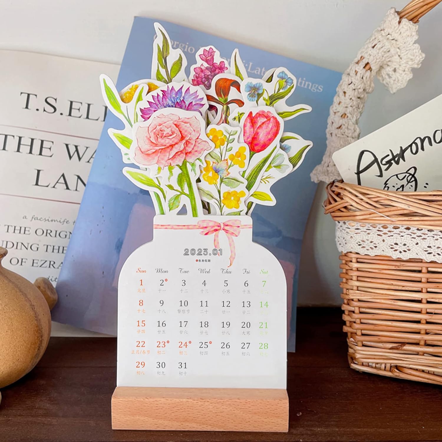 50% OFF | BloomTime - Flower Desk Calendar [Last Day of Sale]