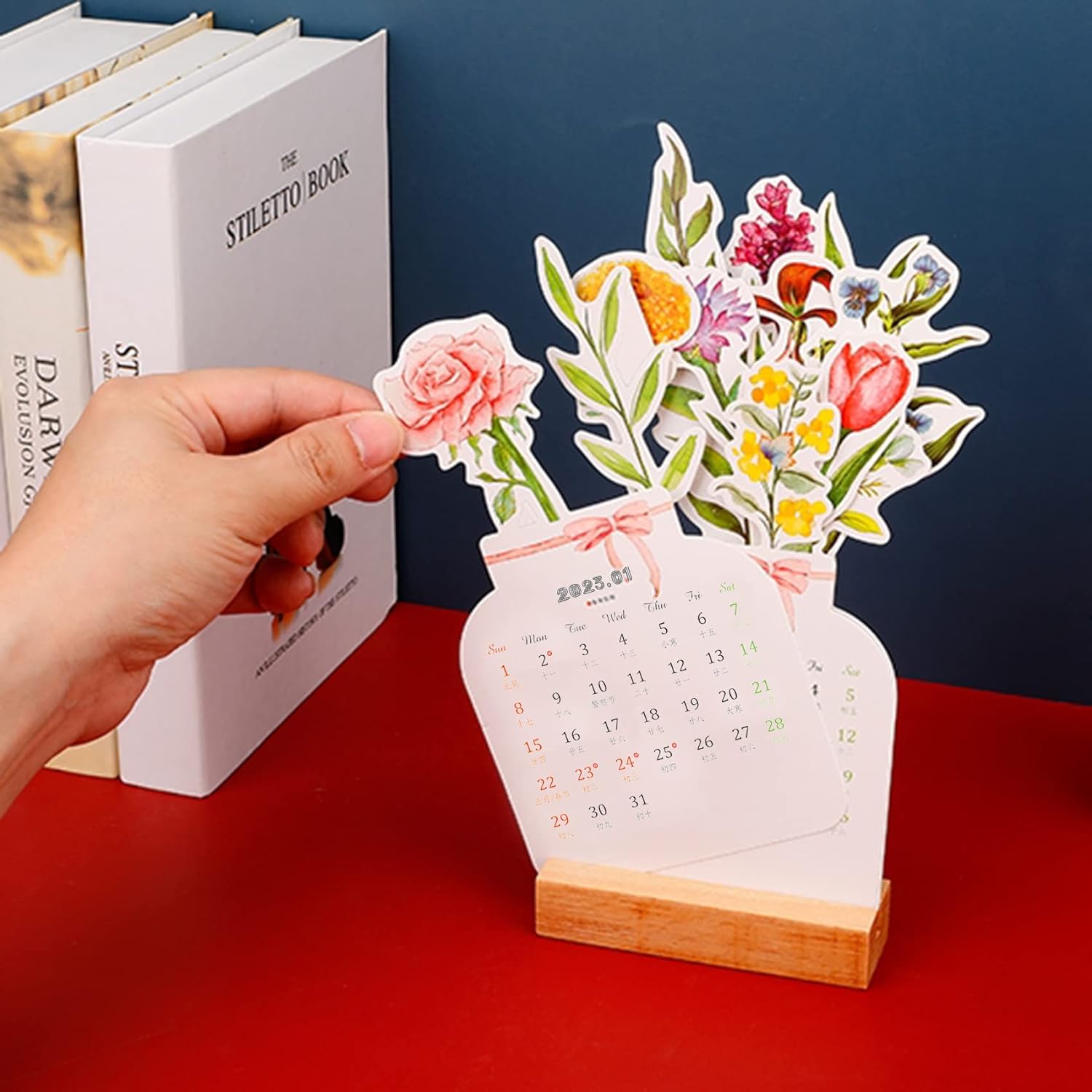 50% OFF | BloomTime - Flower Desk Calendar [Last Day of Sale]