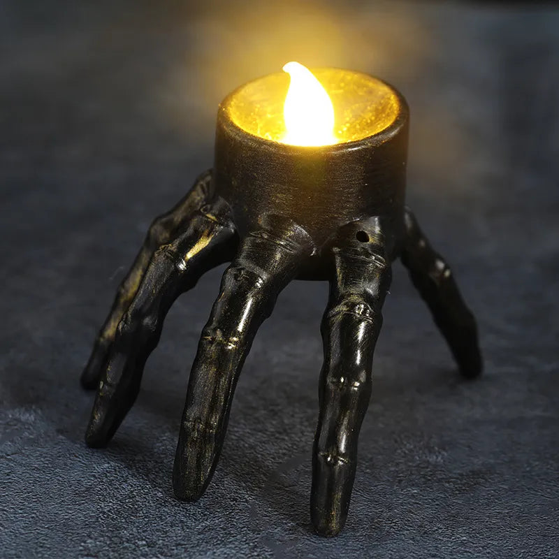 Buy 2 for 1 FREE | GhostFlare - Halloween Hand &amp; Skull Candle Holder [Last-day sale]
