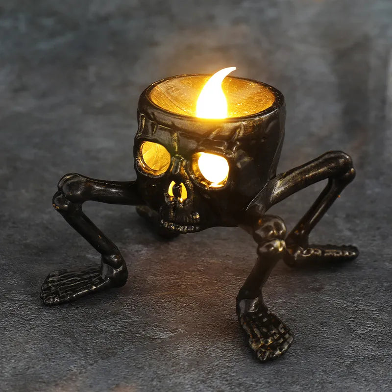 Buy 2 for 1 FREE | GhostFlare - Halloween Hand &amp; Skull Candle Holder [Last-day sale]