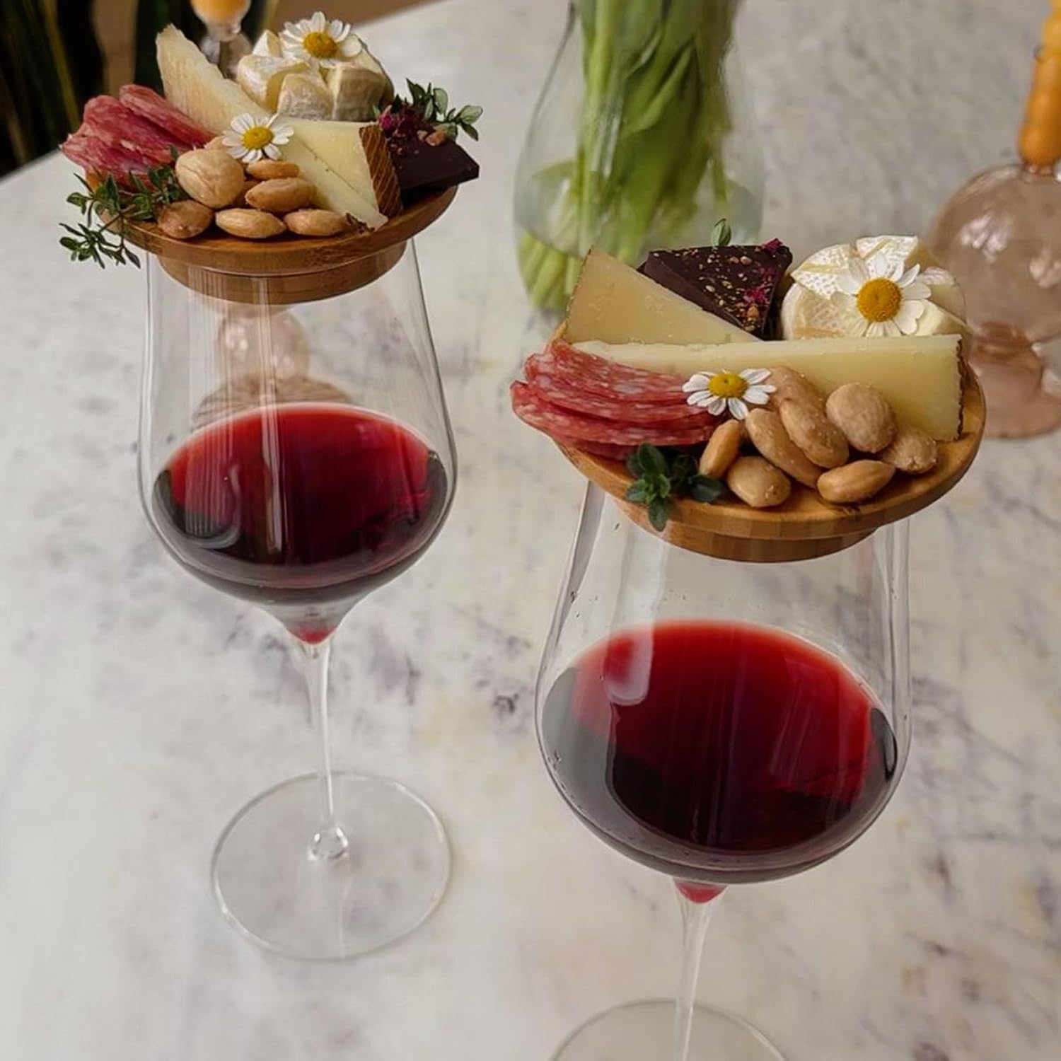Buy 1+1 FREE | WineTop™ - Charcuterie topper for wine glasses [last day of sale]