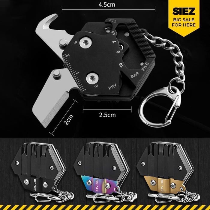 HexaWrench - Multifunctional hexagonal coin pliers for outdoor use