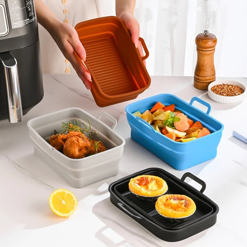 FryTray - Foldable silicone baking tray for the hot air fryer