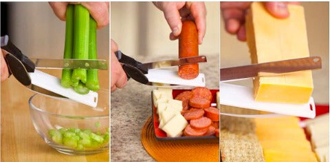 50% OFF | CleverCutter™ - 2-in-1 Stainless Steel Kitchen Scissors [Last Day Sale]
