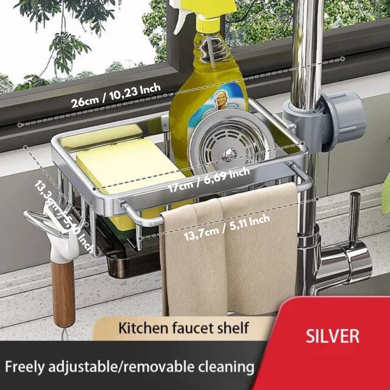 CleanTray - Aluminum sink organizer [Last day sale] 
