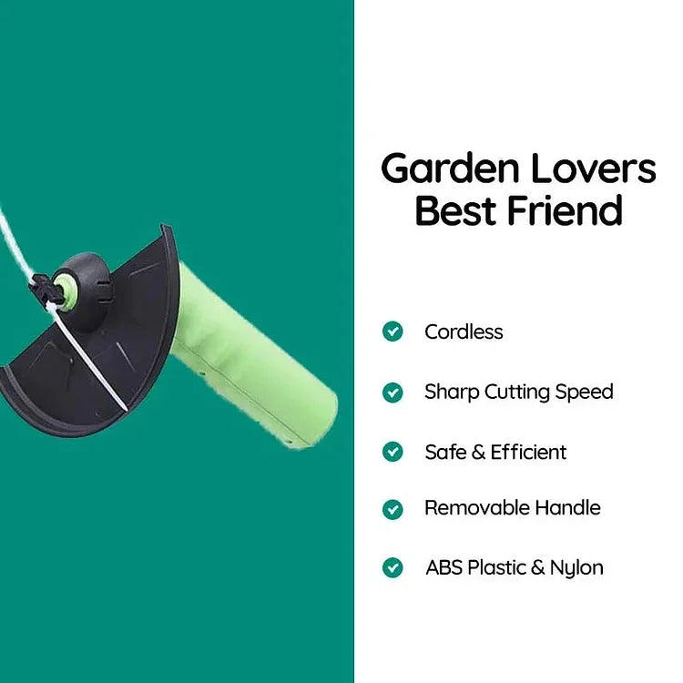 GrassPro - Cordless grass trimmer for precise edges