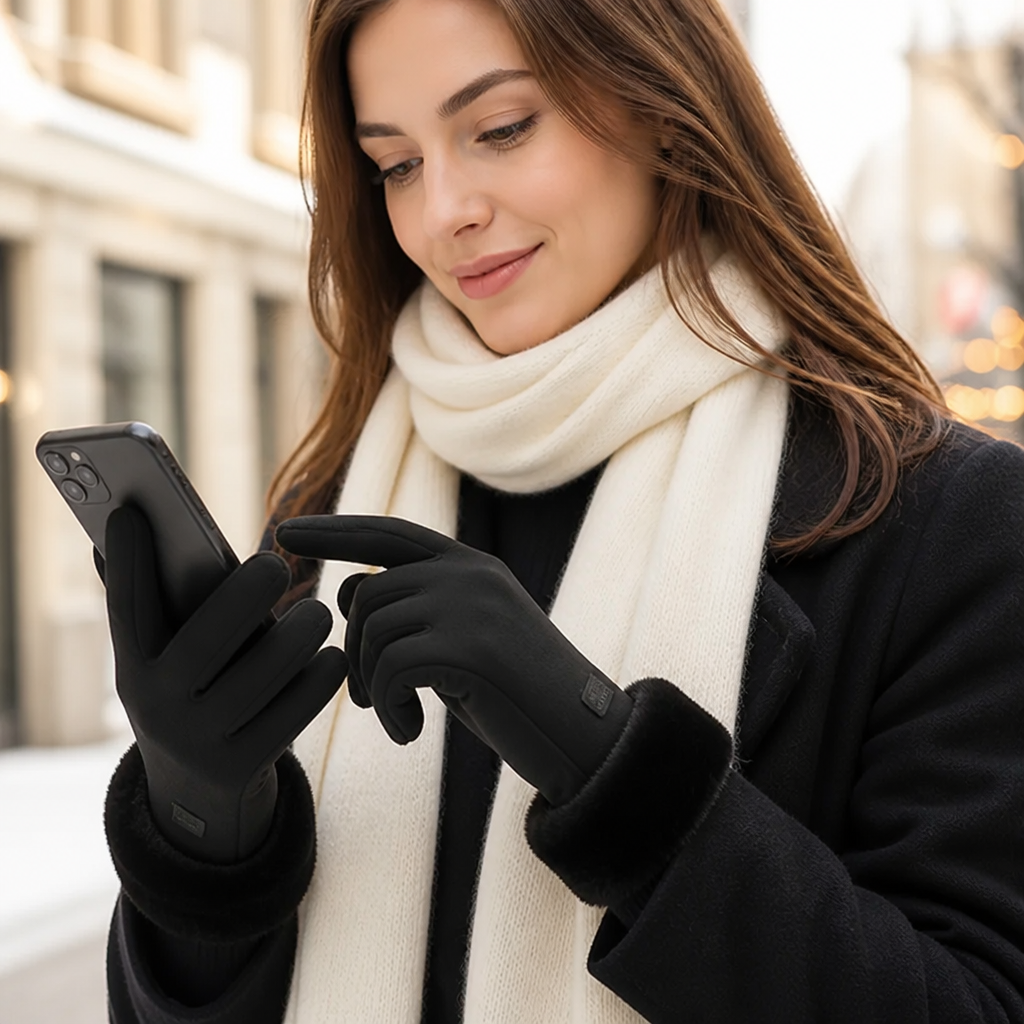 Winterhandschoenen met touchscreenfunctie voor smartphones