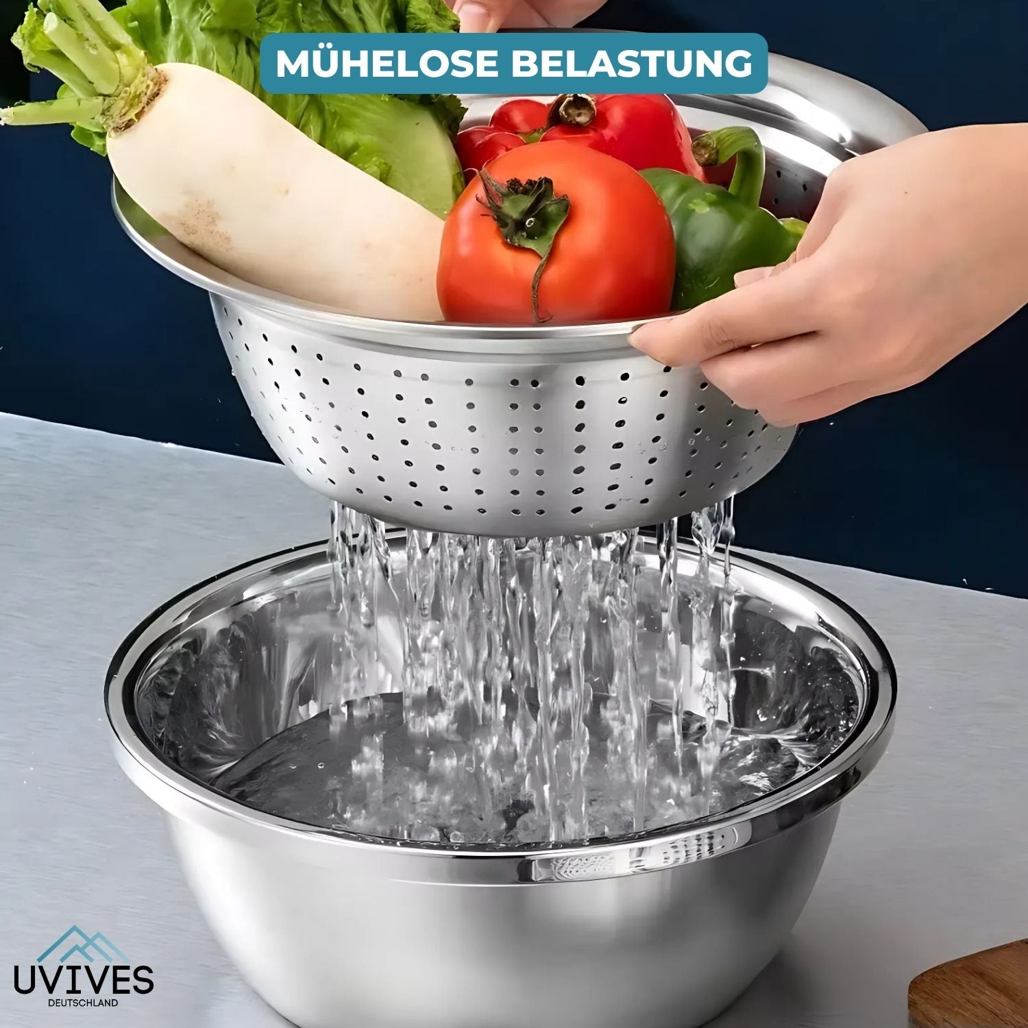 GrateBasin™ - 6-in-1 stainless steel sink