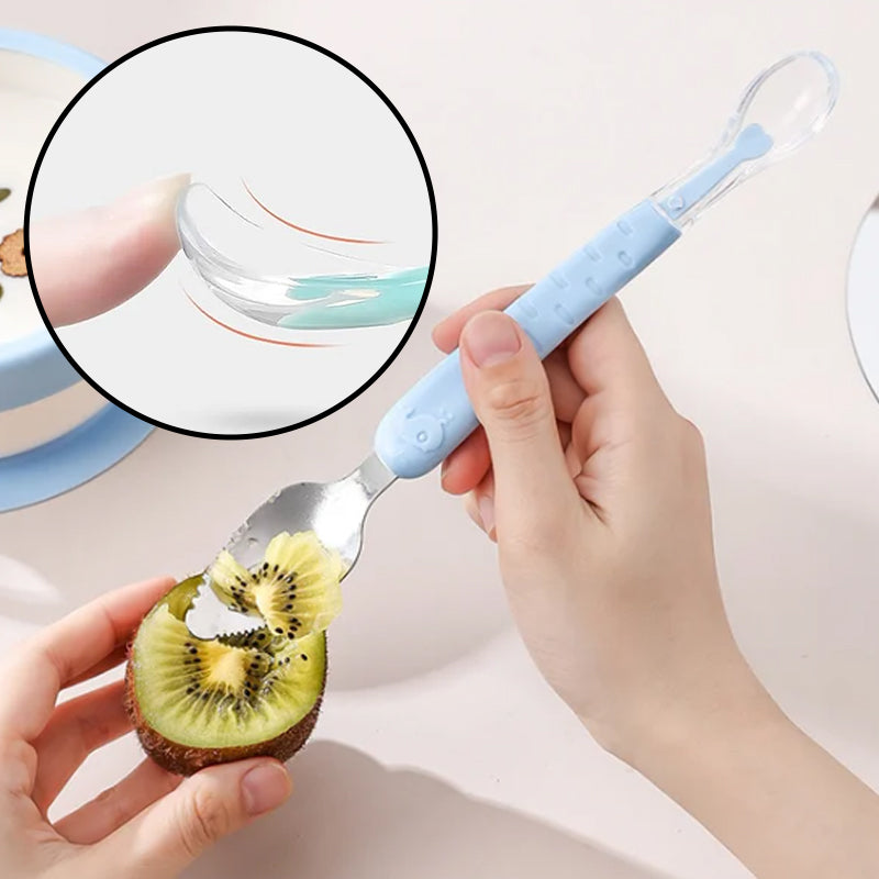 Buy One Get One Free | TinyMaster - Silicone Baby Spoon with Double Head [Last Day Sale]