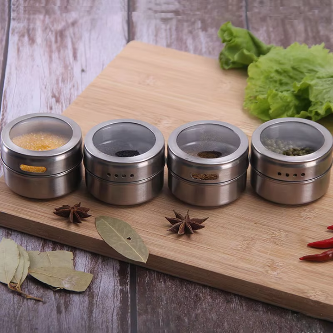 3+3 FREE | MagnoJar - Magnetic herb jar set