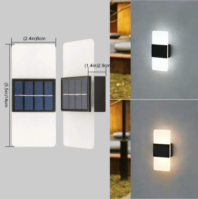 EcoLuma - Solar-powered LED wall lamp for stylish outdoor lighting