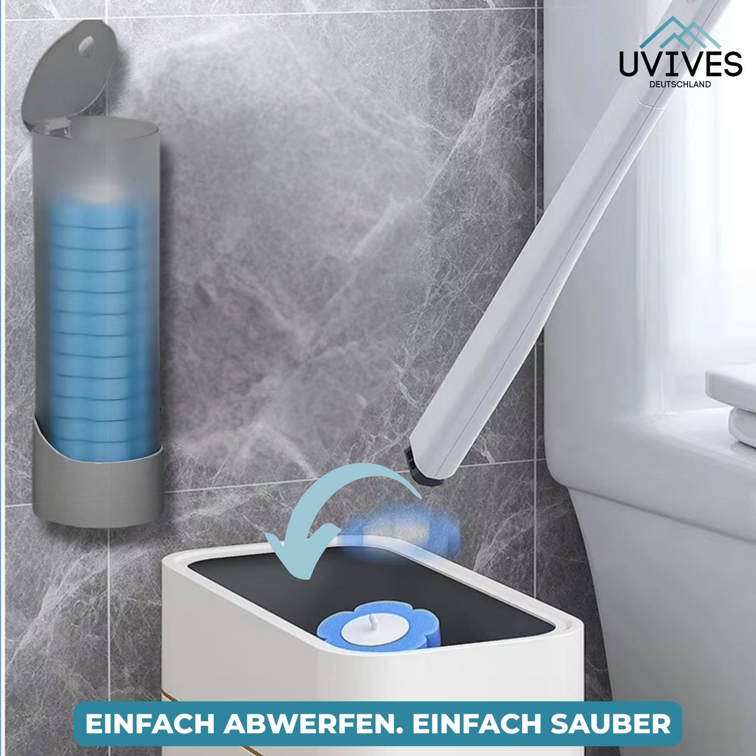 CleanGrip™ - Hygienically clean toilet without scrubbing