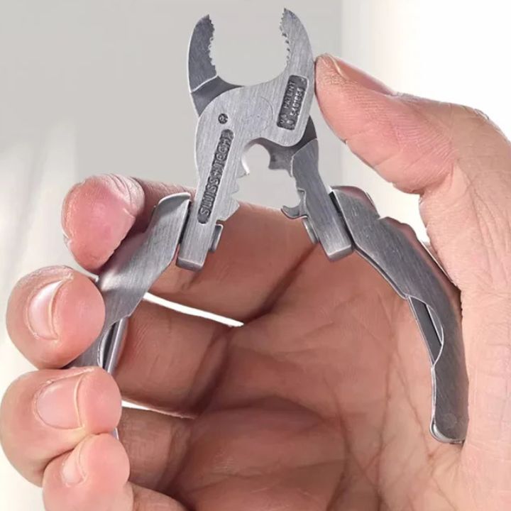 EnduroTool - 9-in-1 Stainless Steel Multi-Piece Pliers - Compact &amp; Versatile