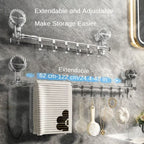 HangRack™ - Adjustable Stainless Steel Towel Rack with Suction Cups [Last Day Sale]