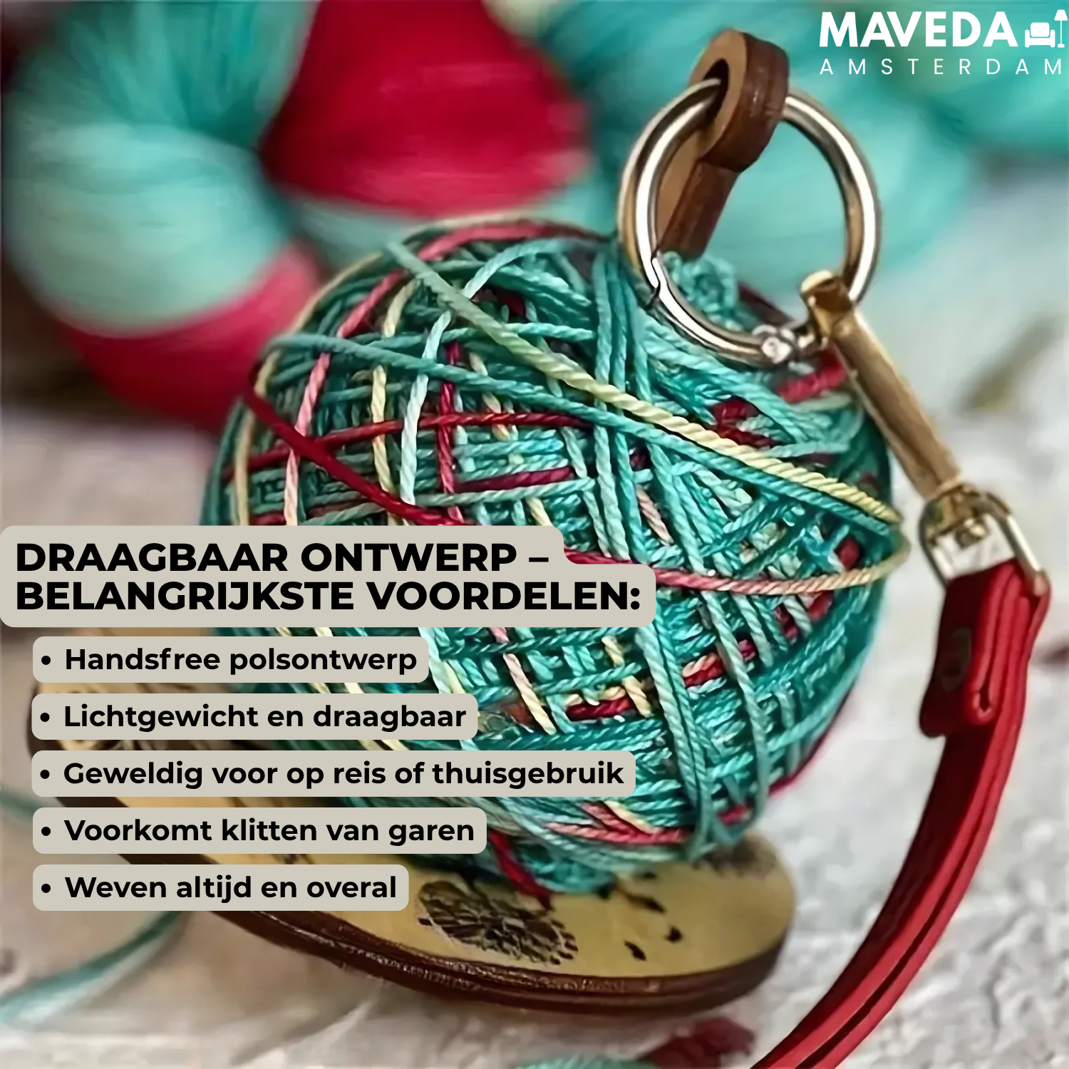 YarnMate™ - yarn always at hand when traveling