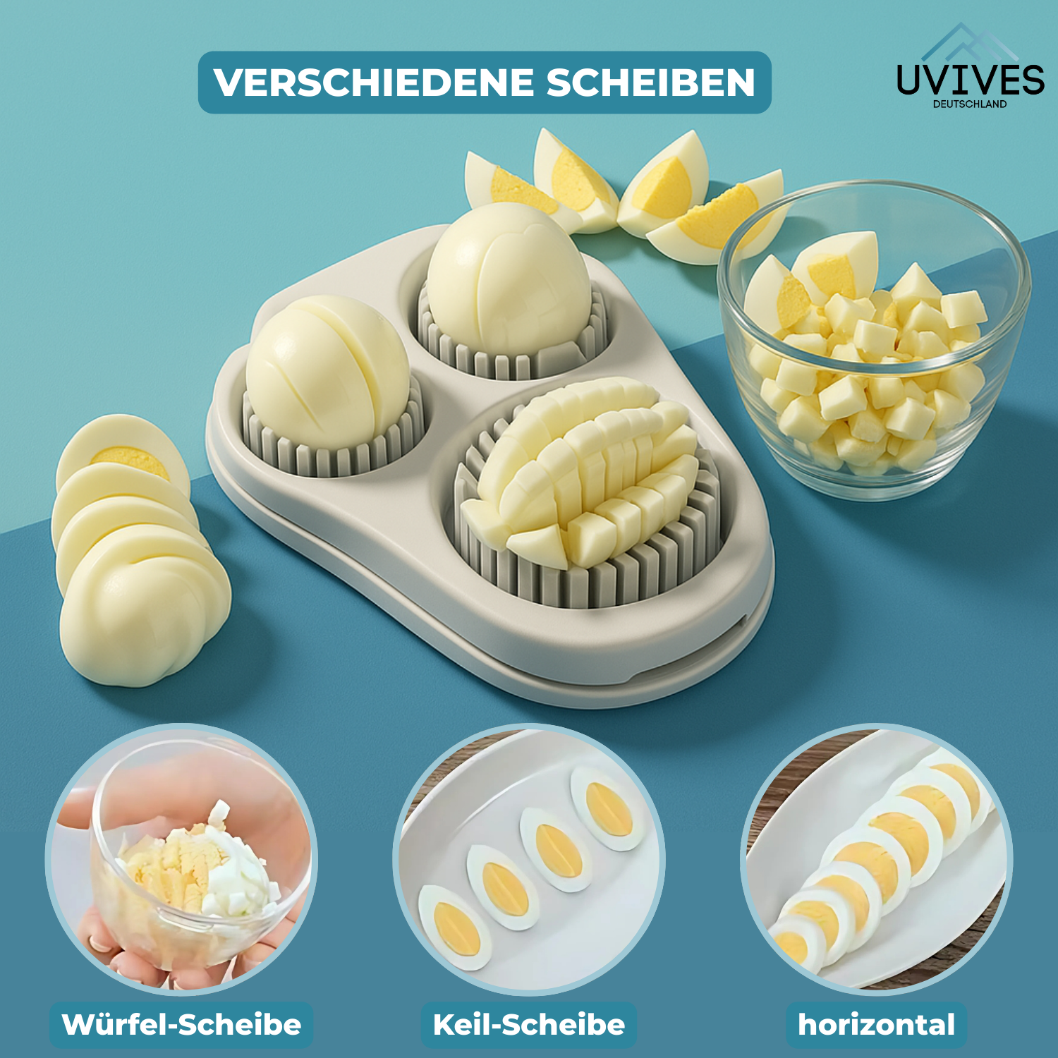 EggChop™ - Multifunctional 3-in-1 Egg Slicer