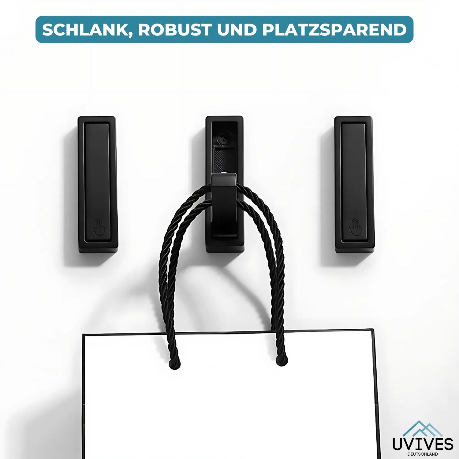 2+2 FREE | FlipHook™ - Rectangular folding coat and clothing hooks
