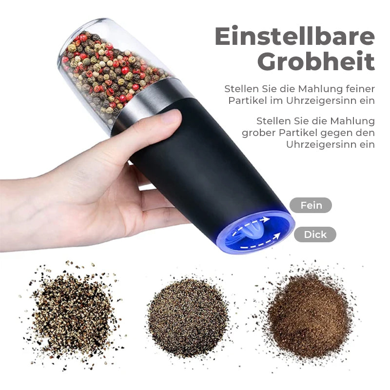 FlavorMagic - Automatic Electric Gravity-Induction Salt and Pepper Mill