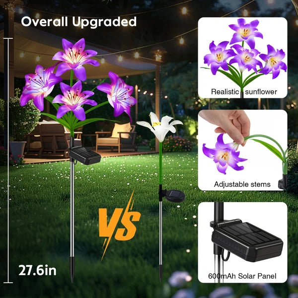 SolarBlossom - Magical garden lamp with floral motif