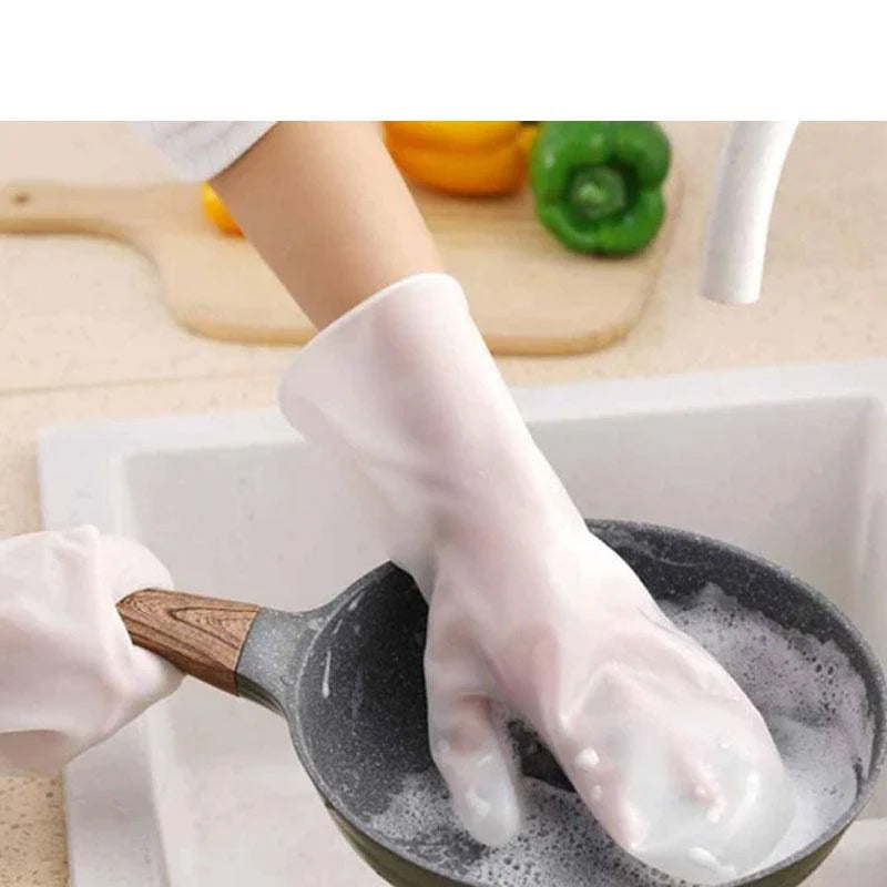 DishwashingGloves - Reusable Silicone Dishwashing Gloves (1 set) [Last day sale] 