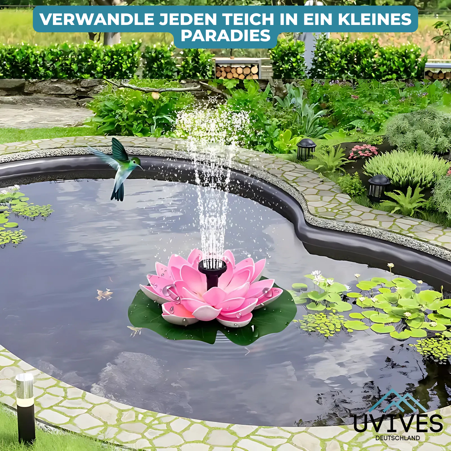 SunFlow™ - Magical solar fountain for your garden