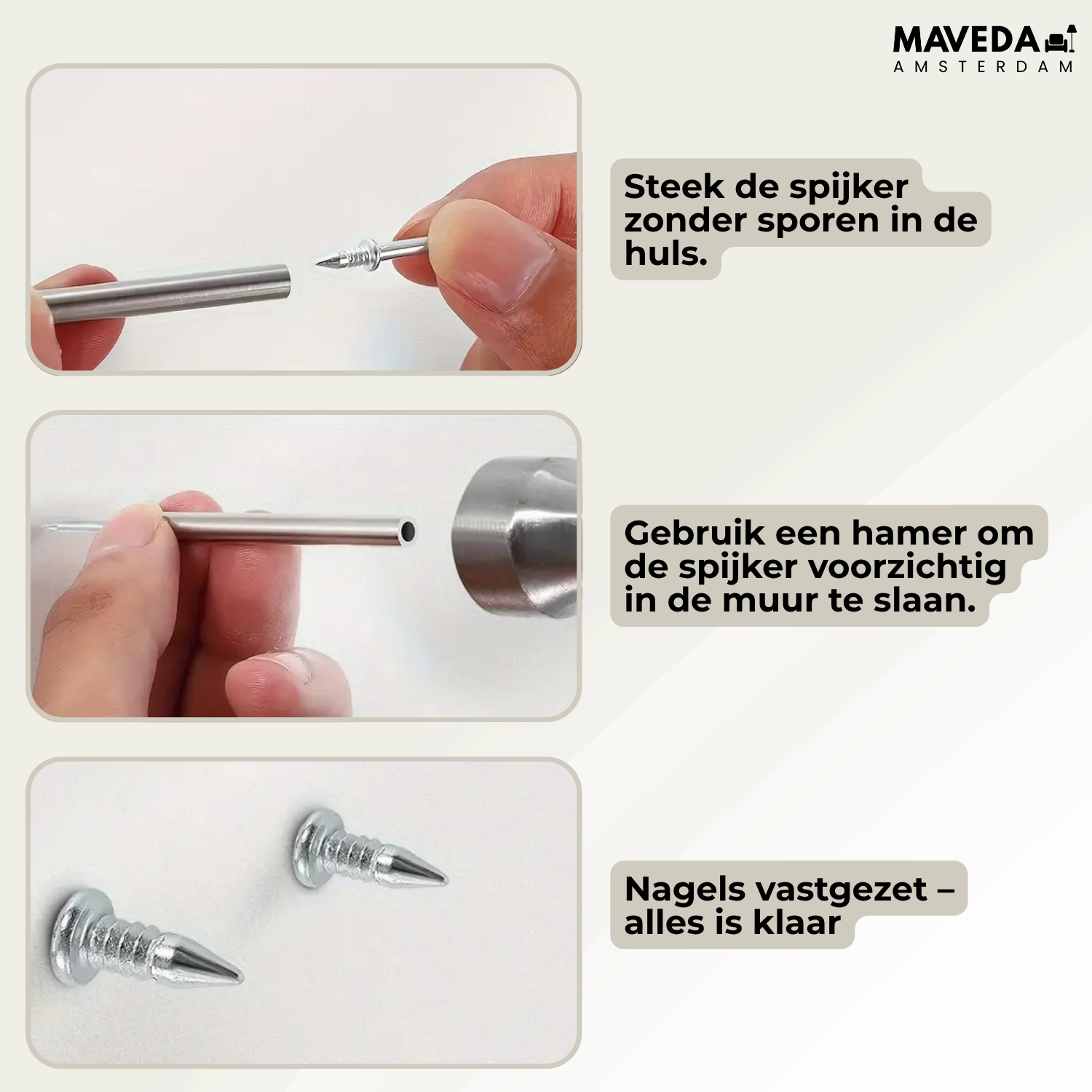 50+50 FREE | NoMark™ - Non-Marking Nail Set for Molding