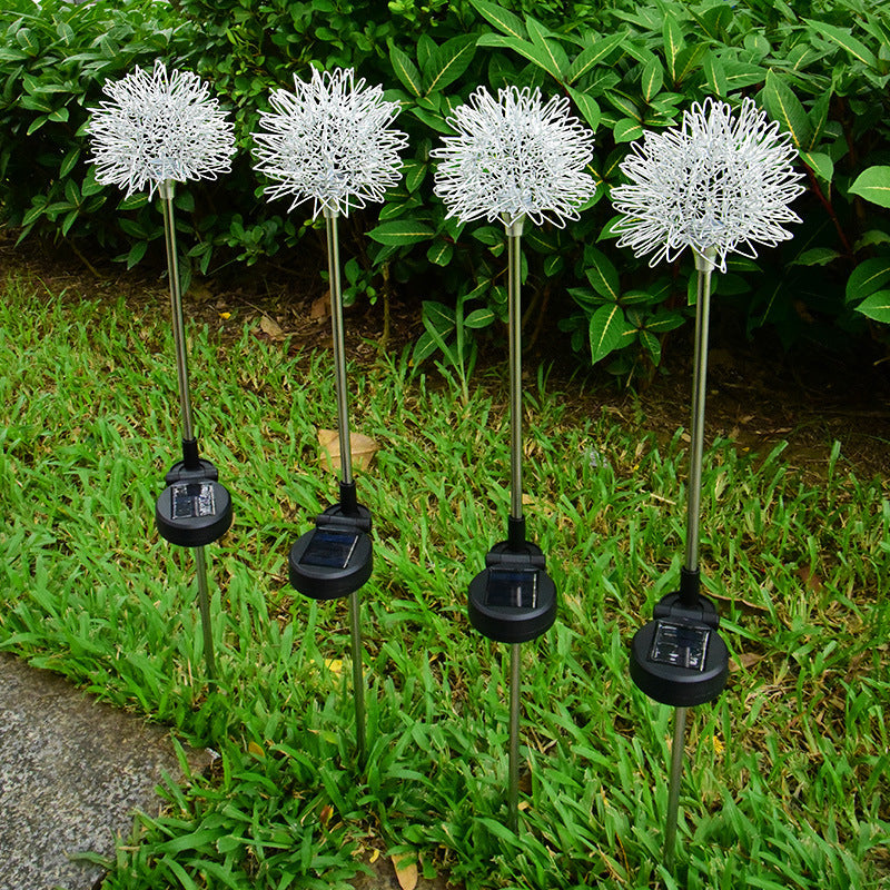 TwinklePuff - Waterproof solar garden light with dandelion motif