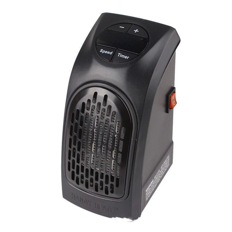Mini-kachelventilator | Keramische verwarming | 12-uurs timer | Compact formaat