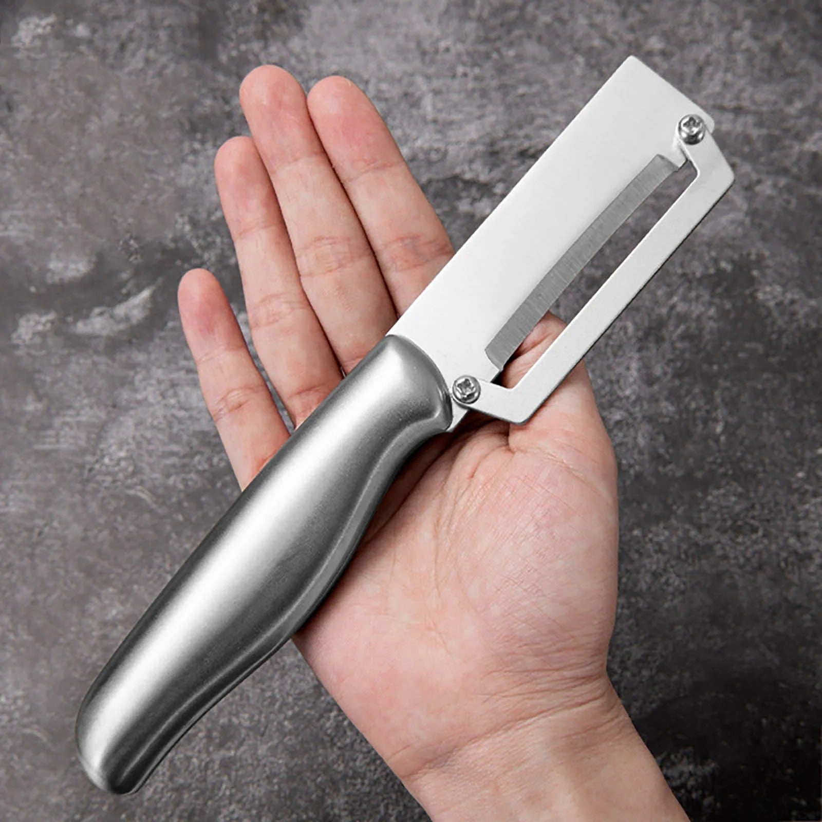 SteelPeel - Peels everything. Lasts forever. Fits perfectly in your hand.