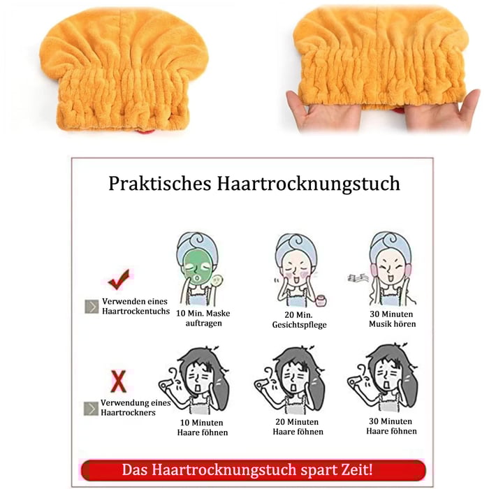 Buy 1+1 FREE | SmoothDry – The super-absorbent hair drying towel for smooth, healthy hair