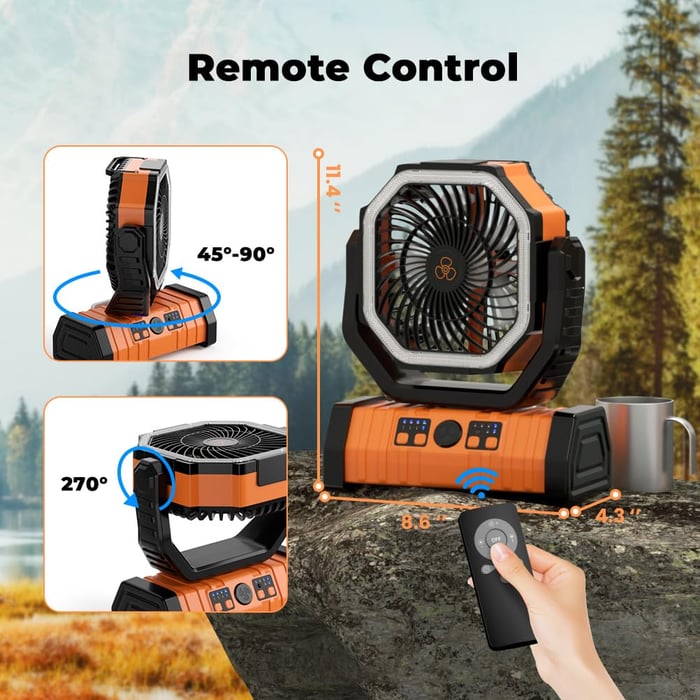BreezeCamp – The perfect combination of fan and camping lamp