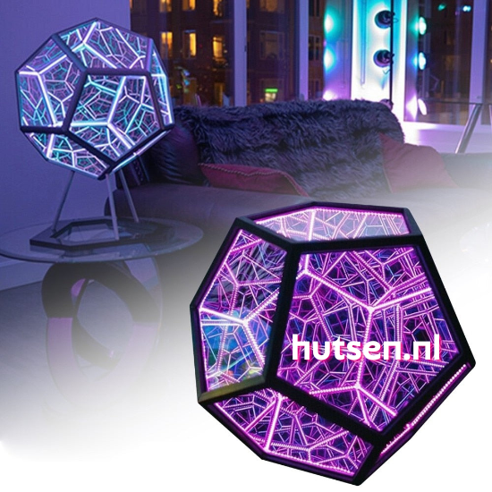 CosmoGlow - Futuristic dodecahedron lamp with depth effect