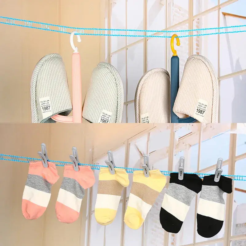 50% OFF | WashLine™️ - Non-slip, wind-resistant clothesline (10 meters long)
