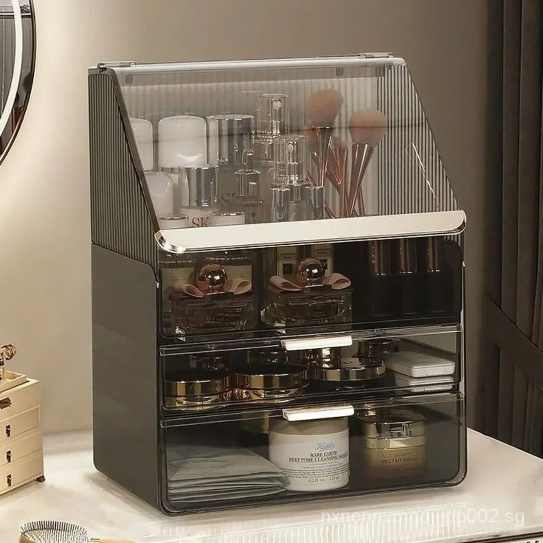 GlowEase™ - Multifunctionele stofdichte cosmetica organizer doos