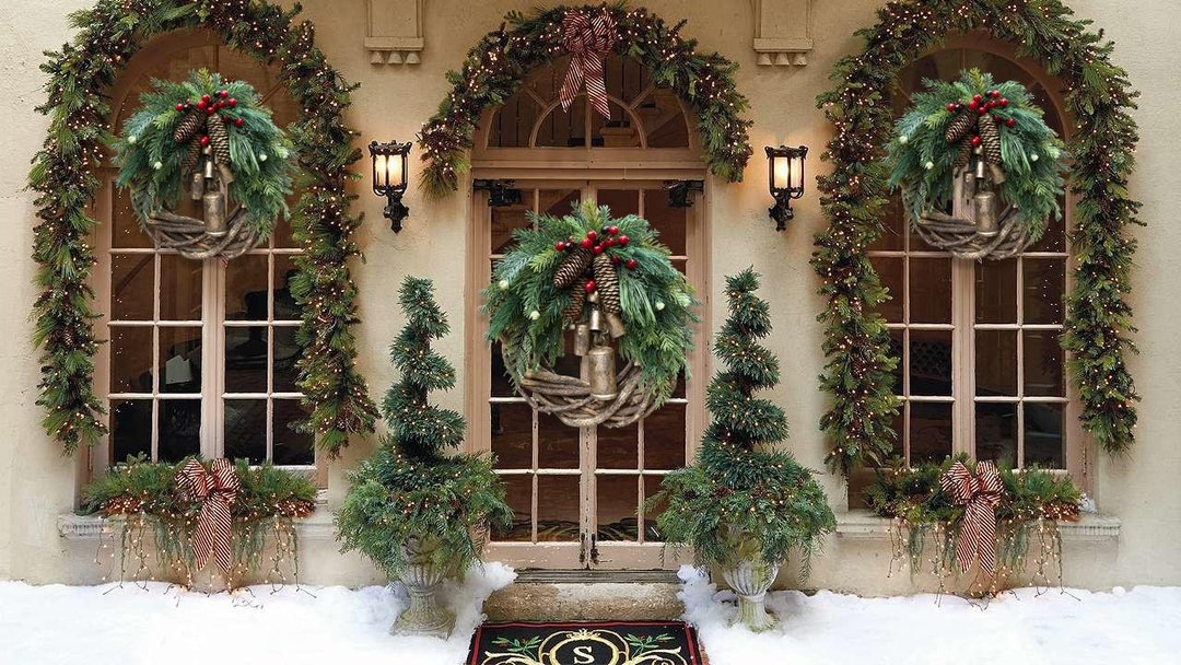 PineChime - Farmhouse Christmas Wreath [Last Day Sale] 