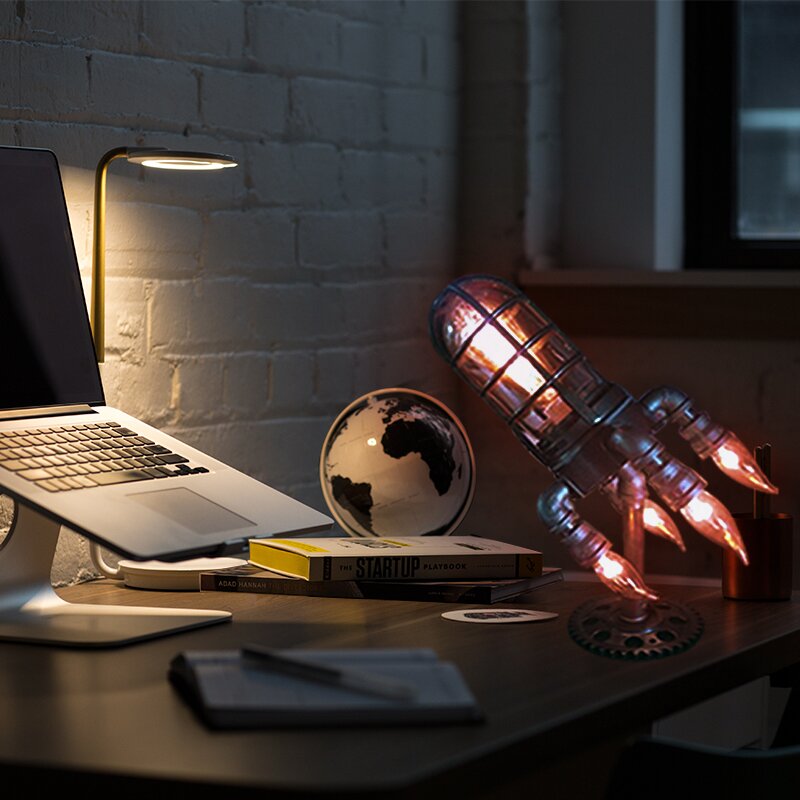 RocketLamp™ - steam punk rocket lamp