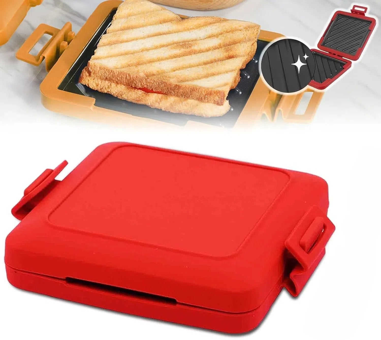 Compact magnetron tosti- en sandwichmaker voor snelle snacks