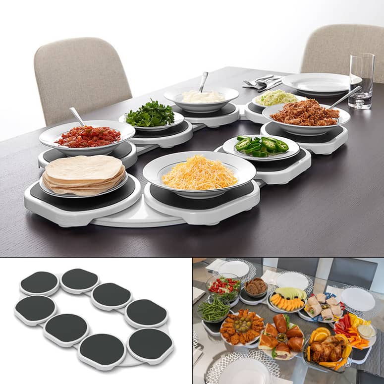 Draaibare Lazy Susan serveerschaal voor moeiteloos dineren en entertainen