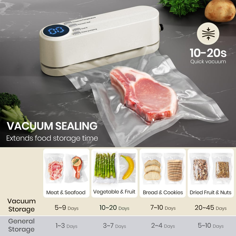 ProtectSeal - Cordless 3-in-1 vacuum sealer for home &amp; on the go
