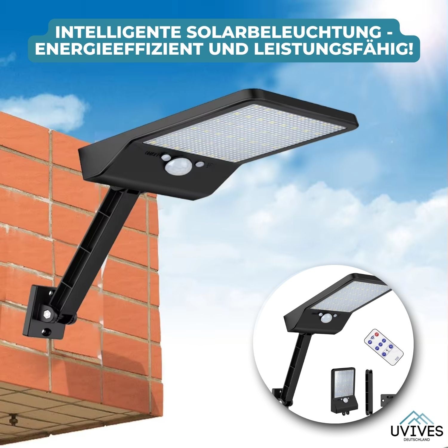 HelioGlow™ - Rotatable light with sun sensor