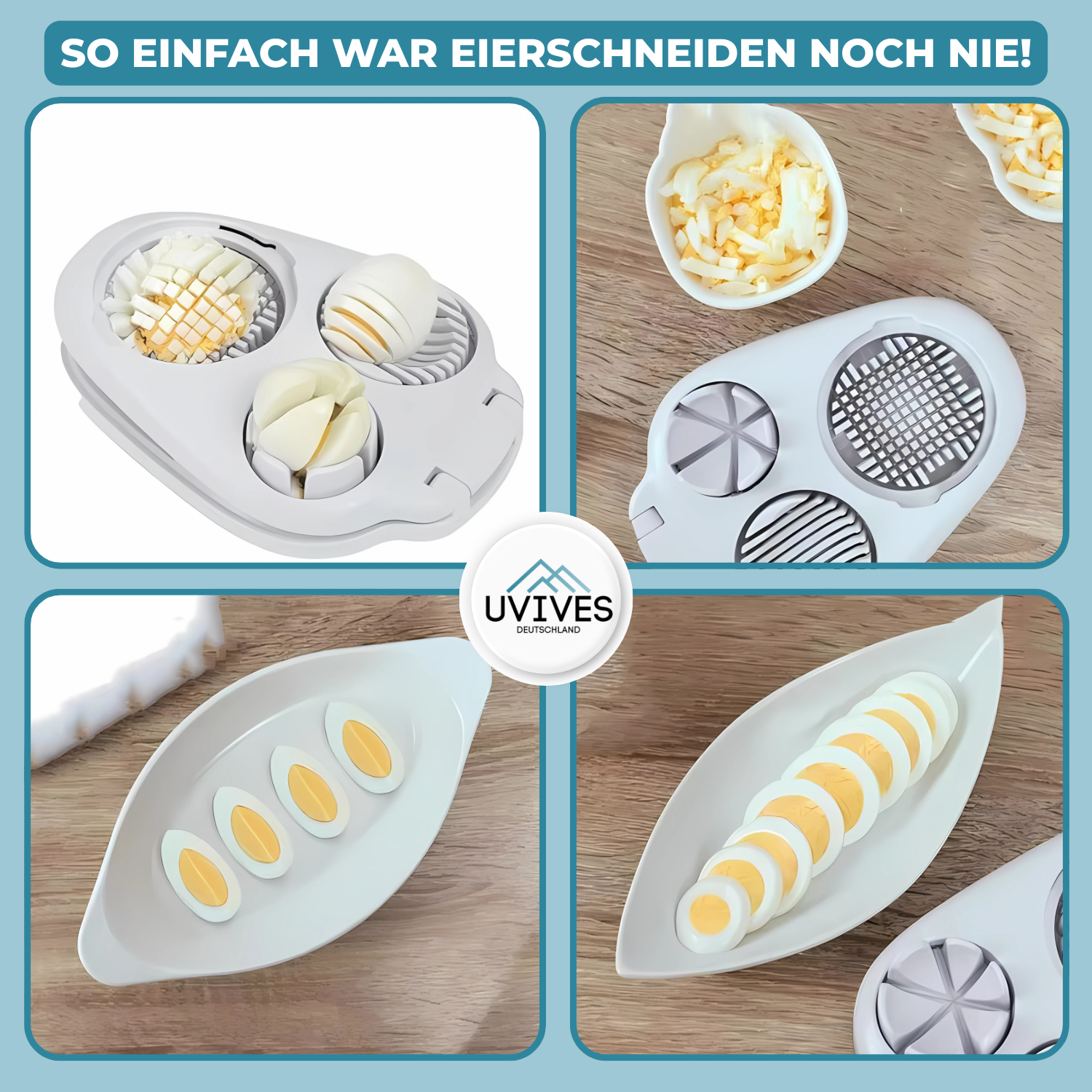 EggChop™ - Multifunctional 3-in-1 Egg Slicer
