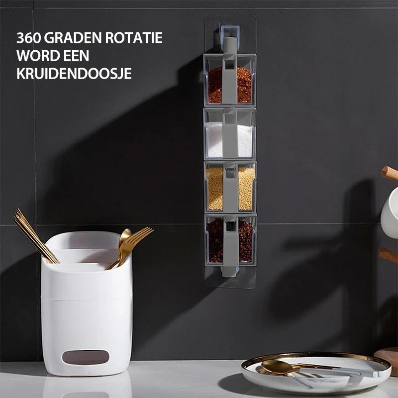 SpicesBox - 360° Rotating Multi-Tier Spice Rack [Last Day Sale]