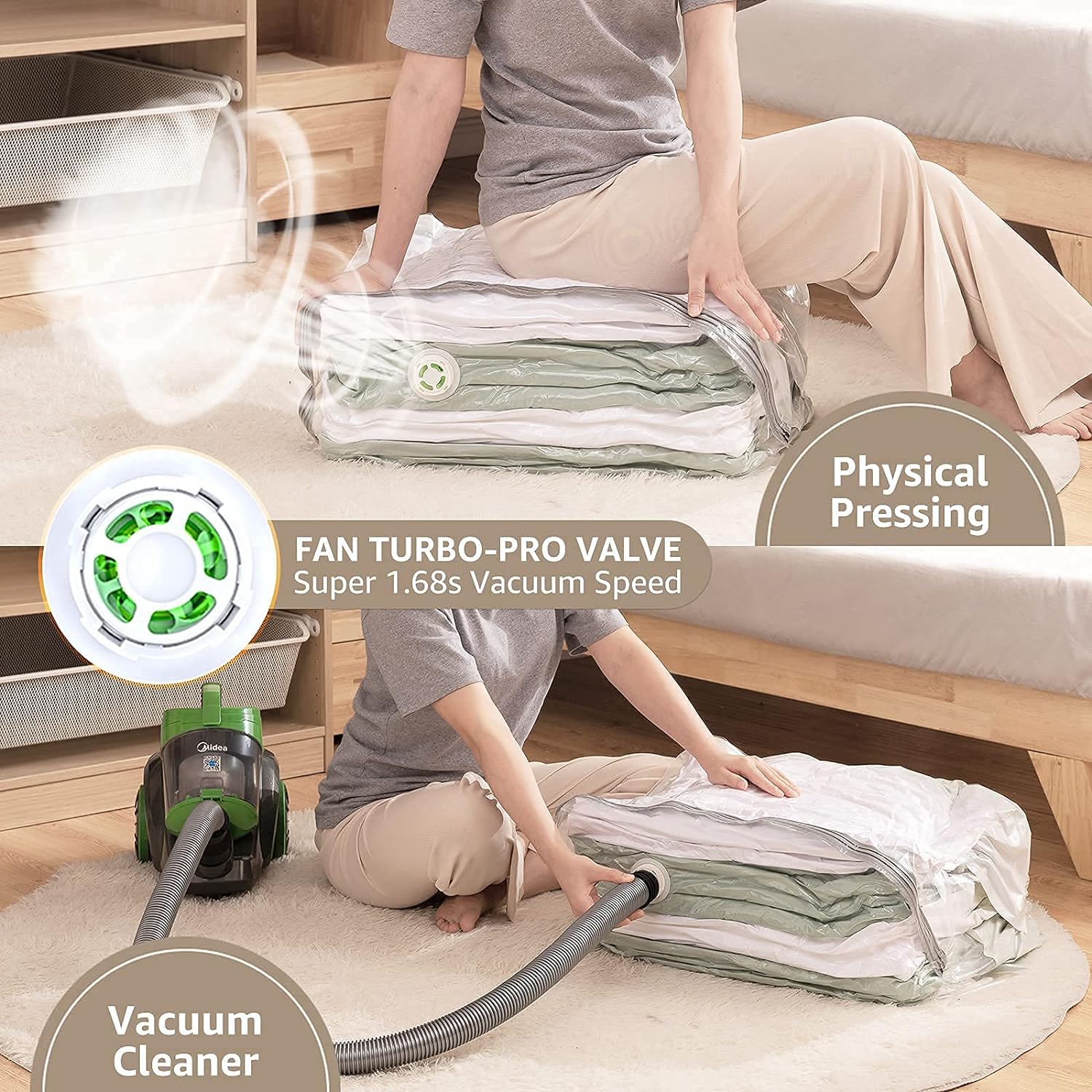 2+1 FREE | FlatPack - Store big, pack small