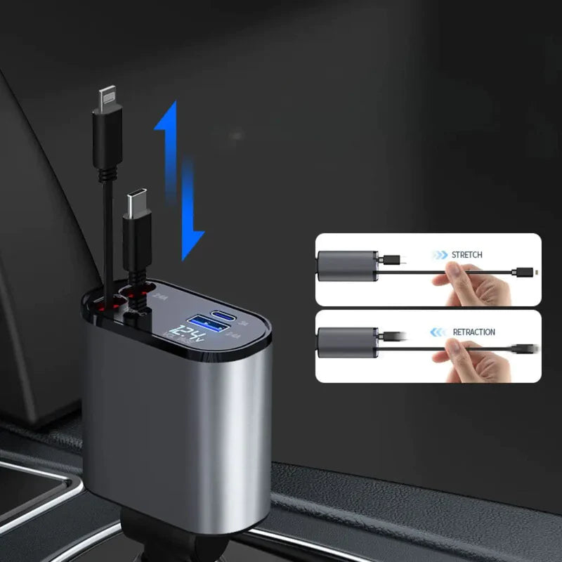 50% OFF | QuadCharge - Roll-up Fast Charger for Cars [Last Day of Sale]