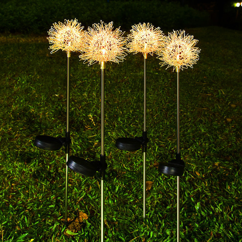 TwinklePuff - Waterproof solar garden light with dandelion motif