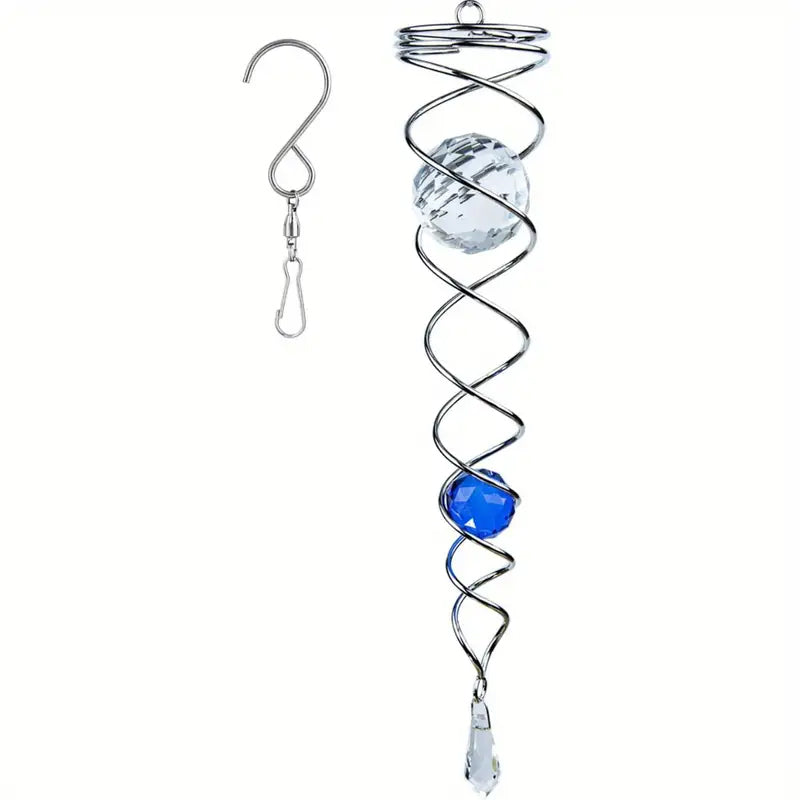 Buy One Get One Free | CrystalTwister™️ - Metal Crystal Spiral Wind Chime [Last-Day Sale] 
