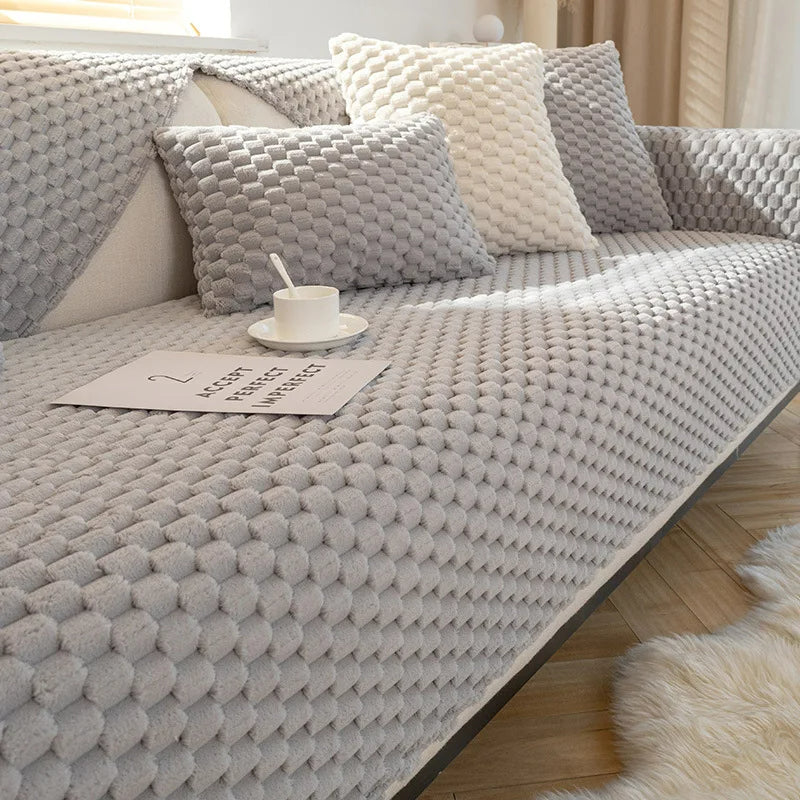 50% OFF | SofaCover™ - Winter Plush Non-Slip Sofa Cover [Last Day Sale]