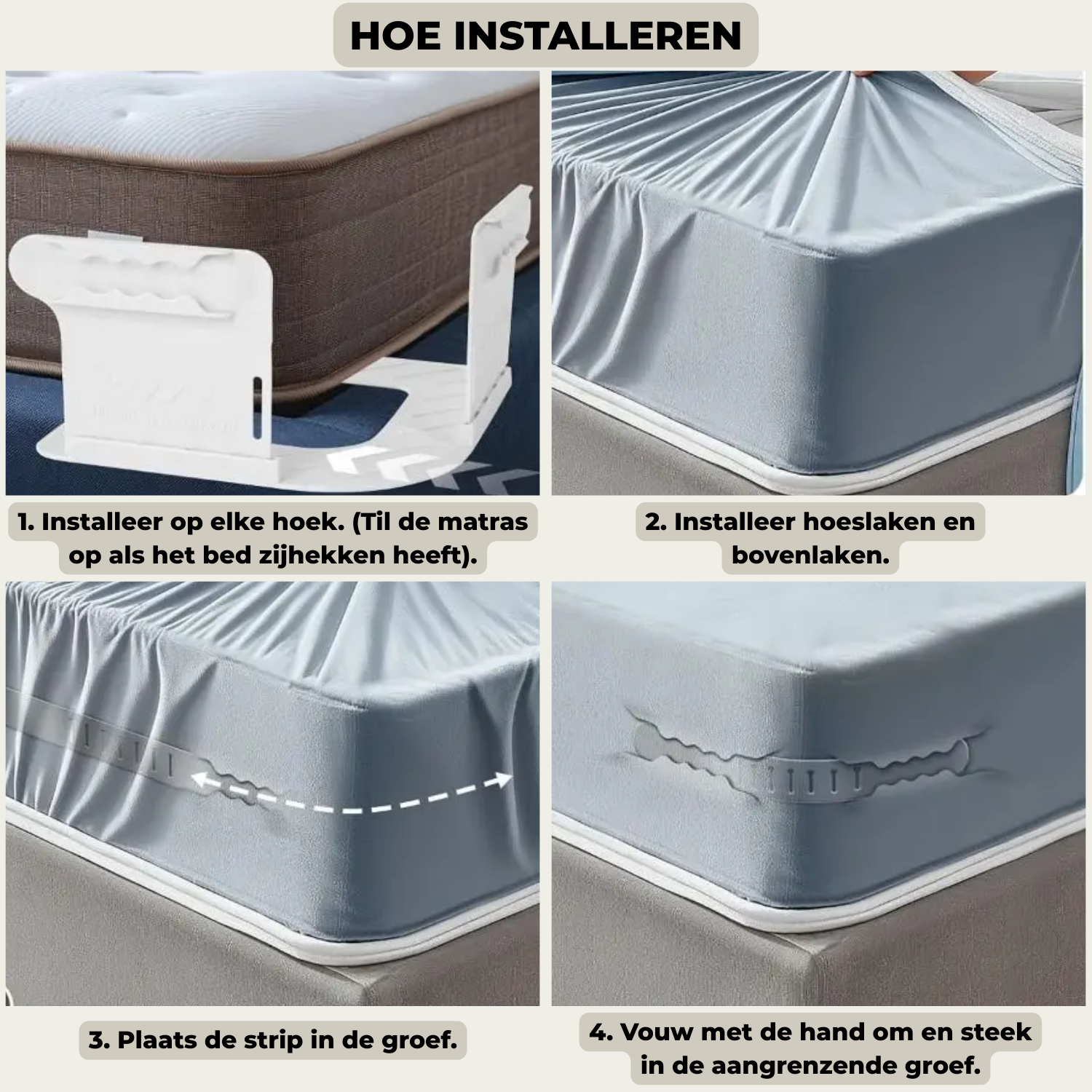 3+3 FREE | SheetSecure™ - Keine losen Laken more beim Schlafen