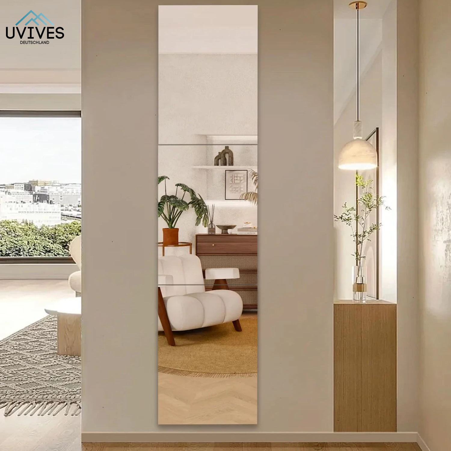 SafeReflect - The shatterproof, self-adhesive mirror film